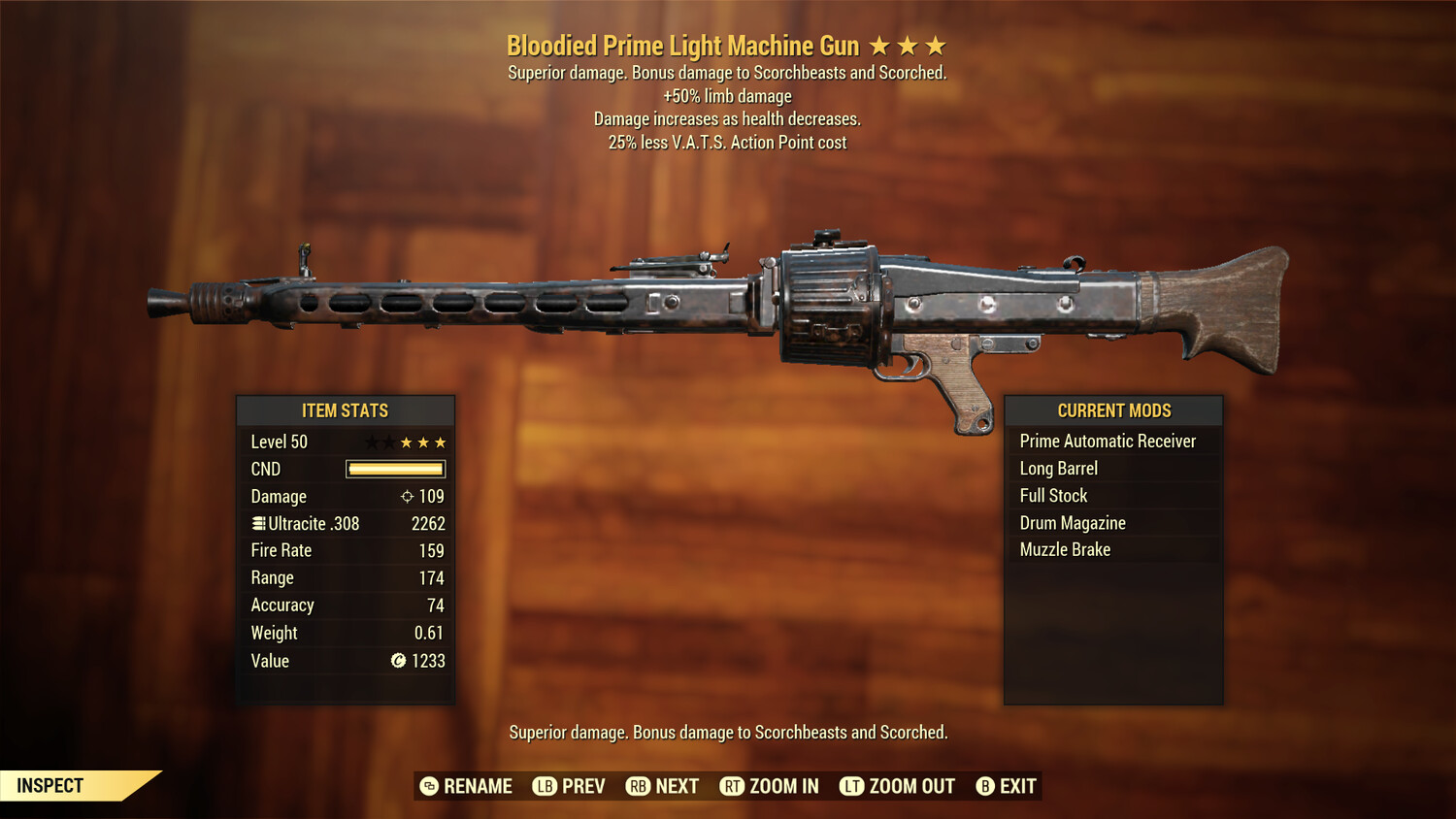 Bloodied 50L/25 Light Machine Gun