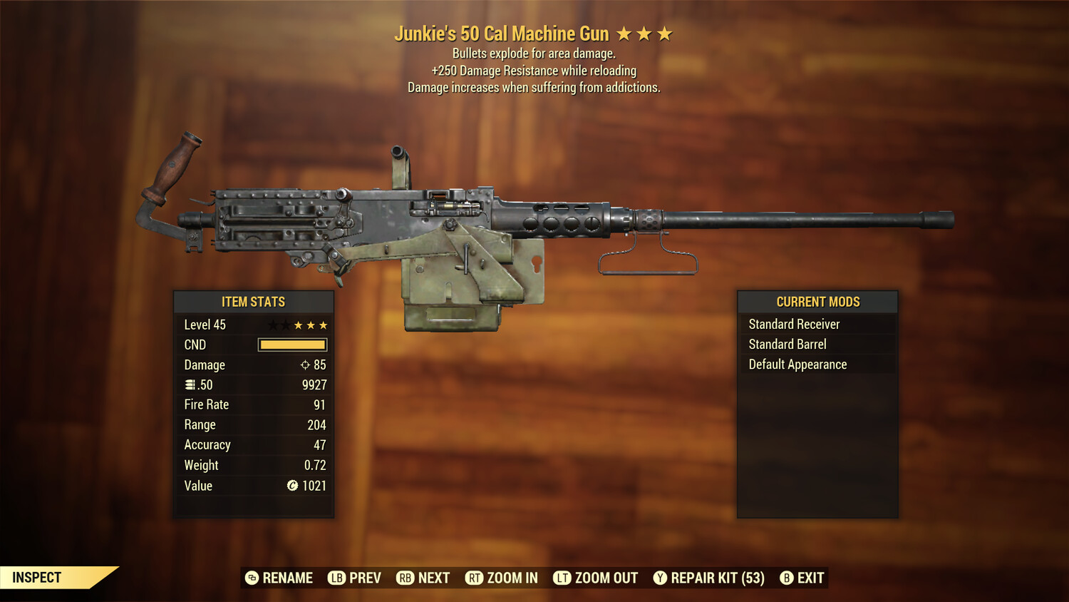 Junkies Explosive 250 50-Cal Machine Gun