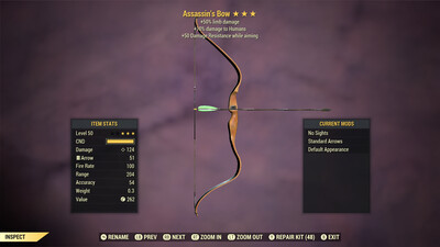 Assassins 50/50 Bow