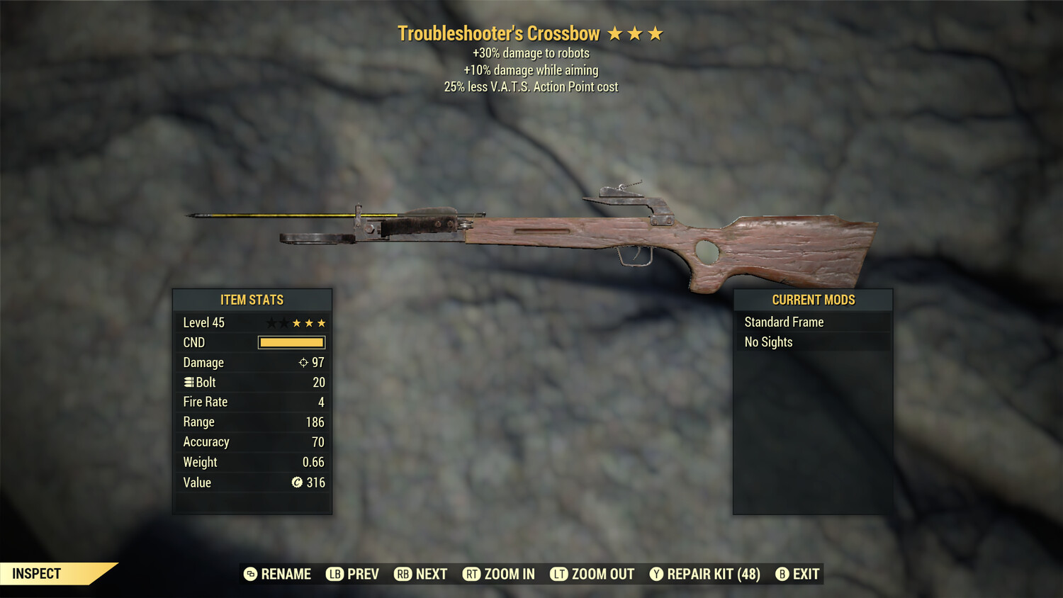 Troubleshooters 20/25 Crossbow
