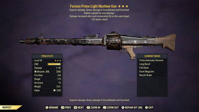 Furious Explosive 15 Light Machine Gun