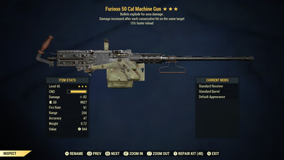 Furious Explosive 15r 50-Cal Machine Gun