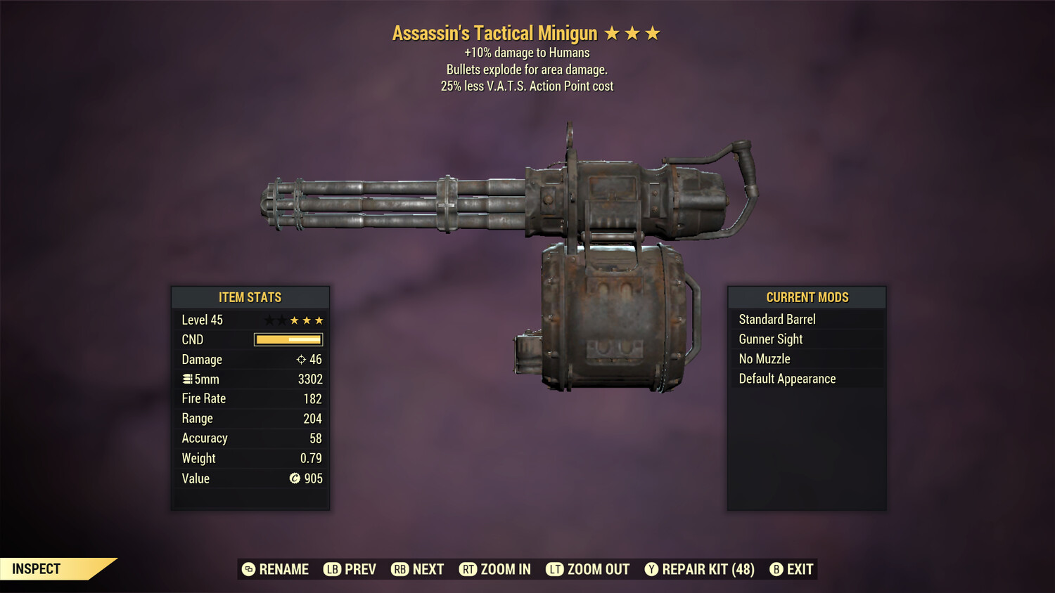 Assassins Explosive 25 Minigun