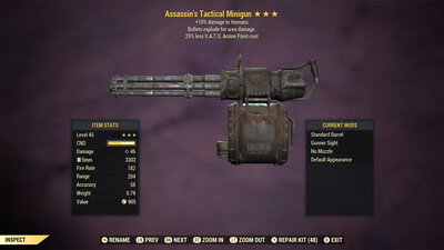 Assassins Explosive 25 Minigun