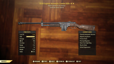 Quad Explosive Combat Rifle