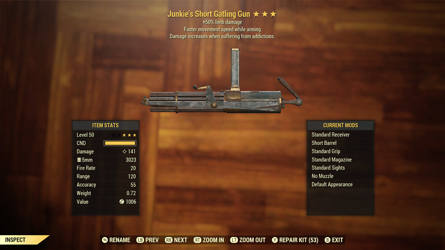 Junkie 50/FMS Gatling Gun