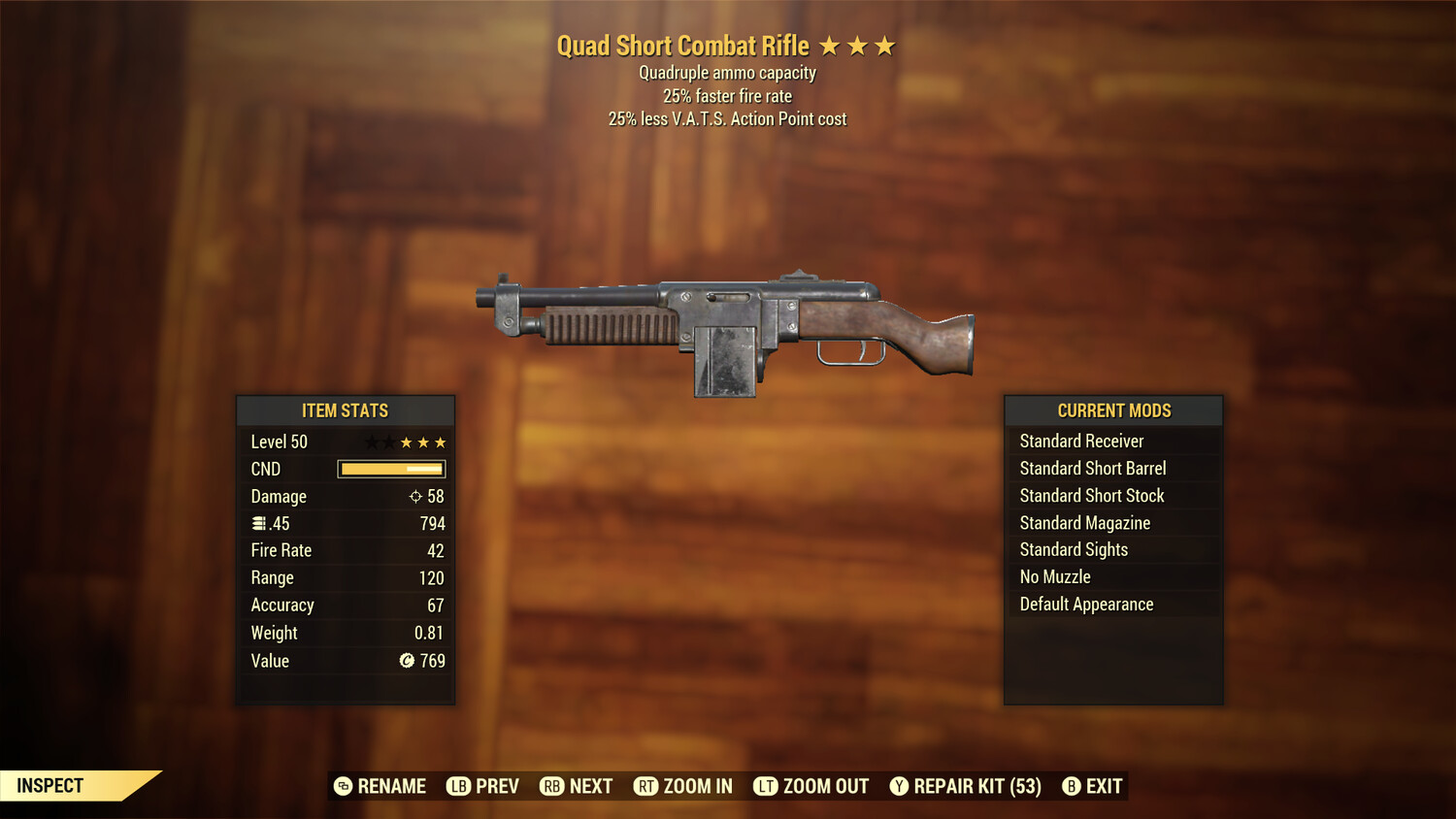 Quad 25/25 Combat Rifle