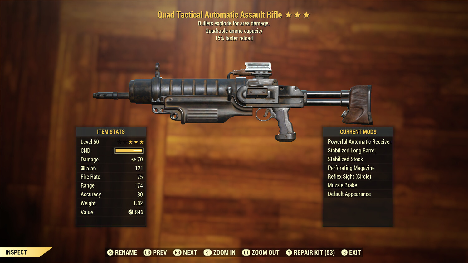 Quad Explosive 15r Assault Rifle
