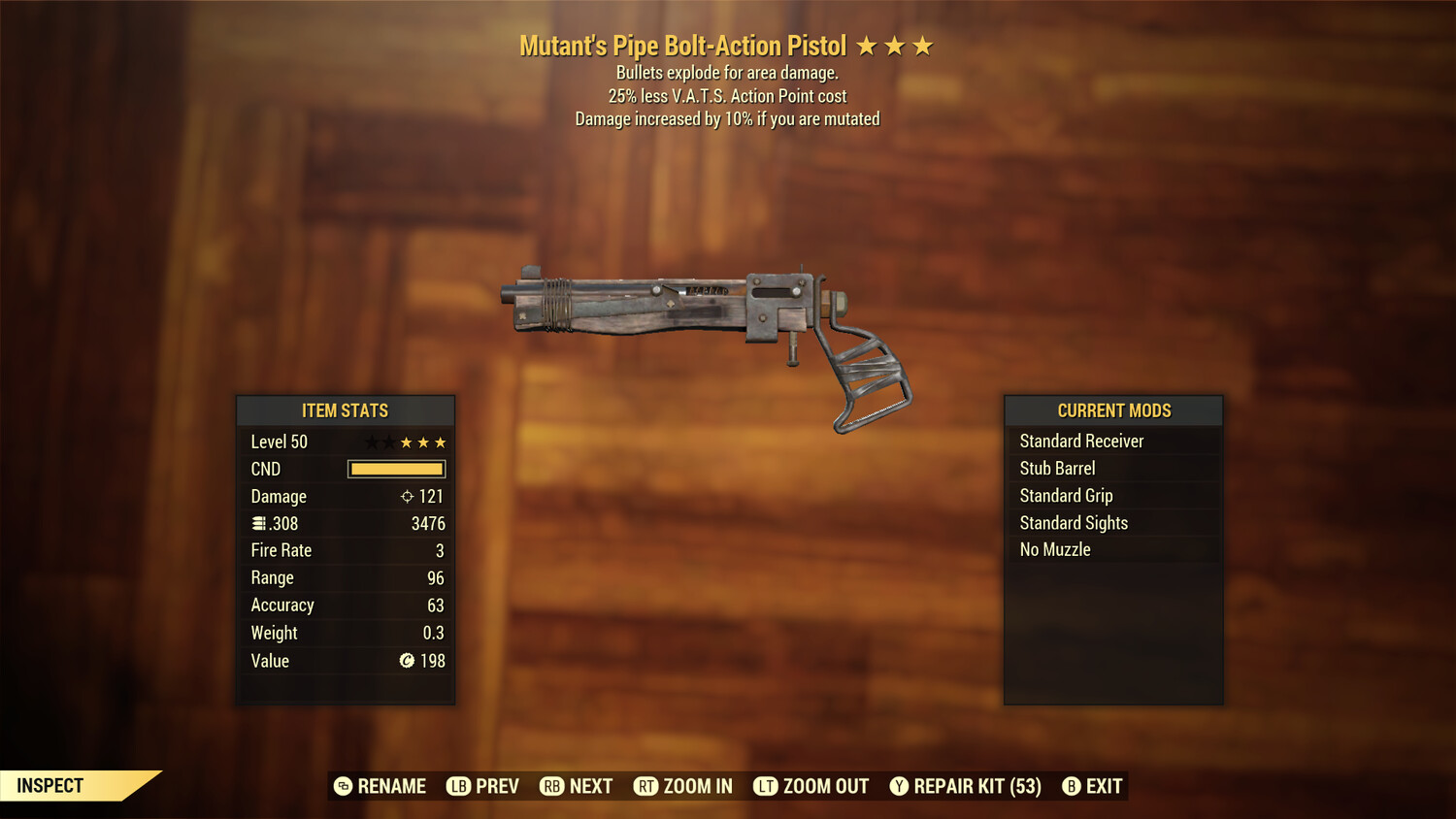 Mutants Explosive 25 Pipe Pistol