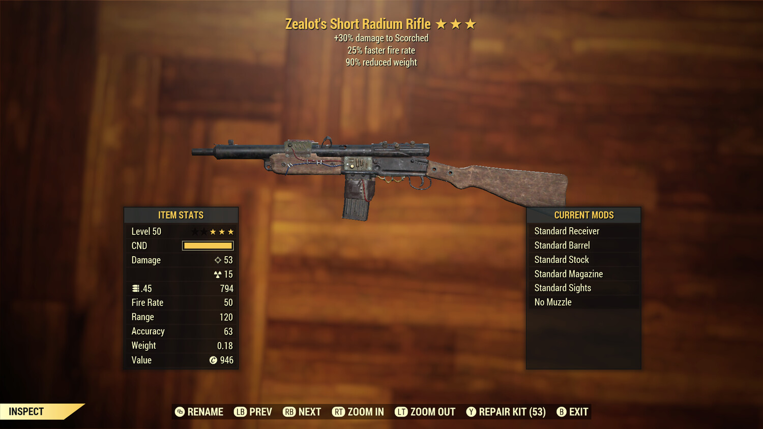 Zealots 25/90 Radium Rifle