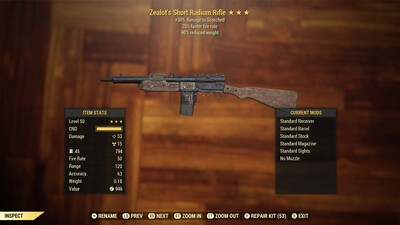 Zealots 25/90 Radium Rifle