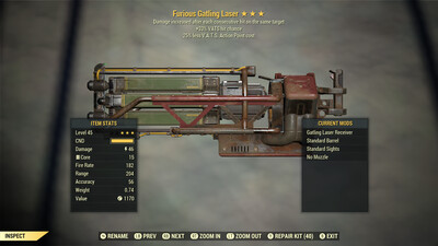 Furious 33/25 Gatling Laser