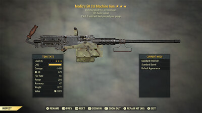 Medics Explosive 15 50-Cal Machine Gun