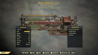 Mutants 50/90 Gatling Laser