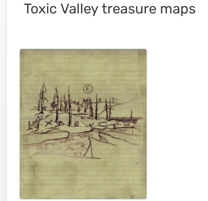 Toxic Valley Treasure Maps X1000
