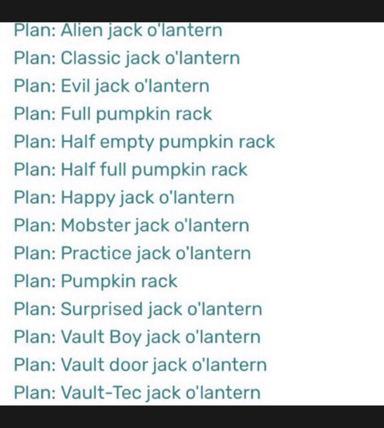 Halloween Event Plan Set (no New 2023 Plans)