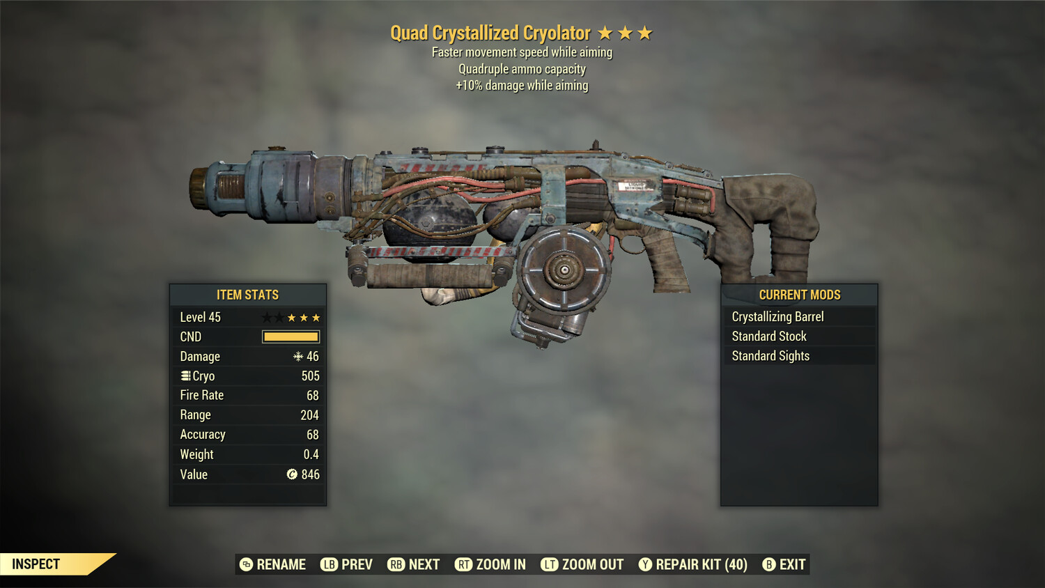 Quad 10/FMS Cryolator