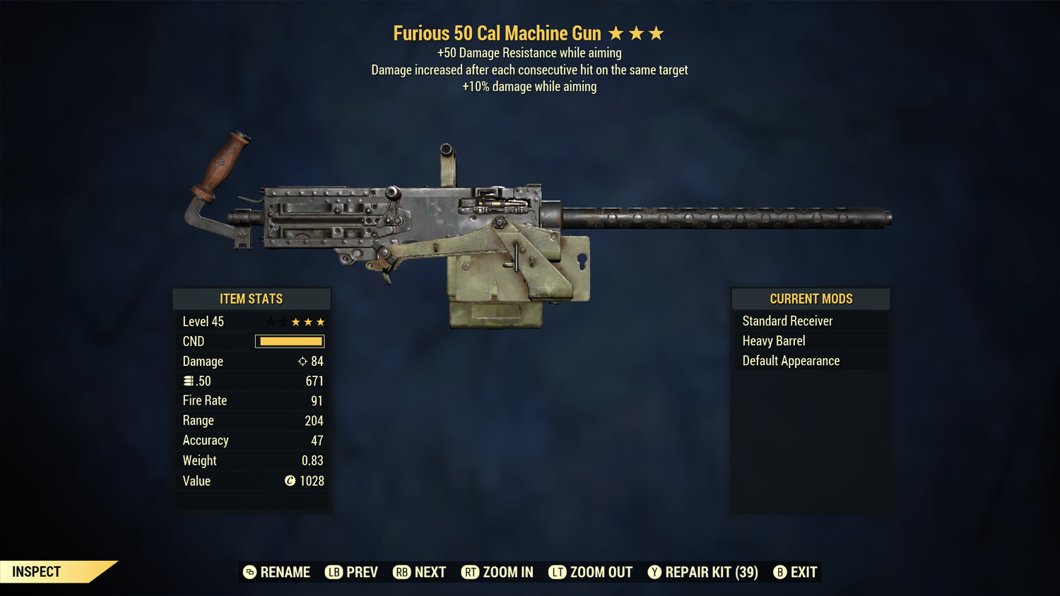 Furious 10/50 50-Cal Machine Gun