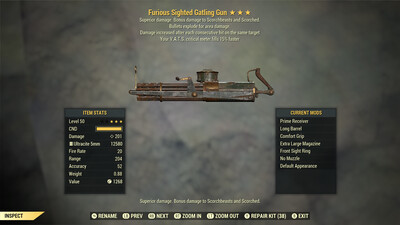 Furious Explosive 15c Gatling gun