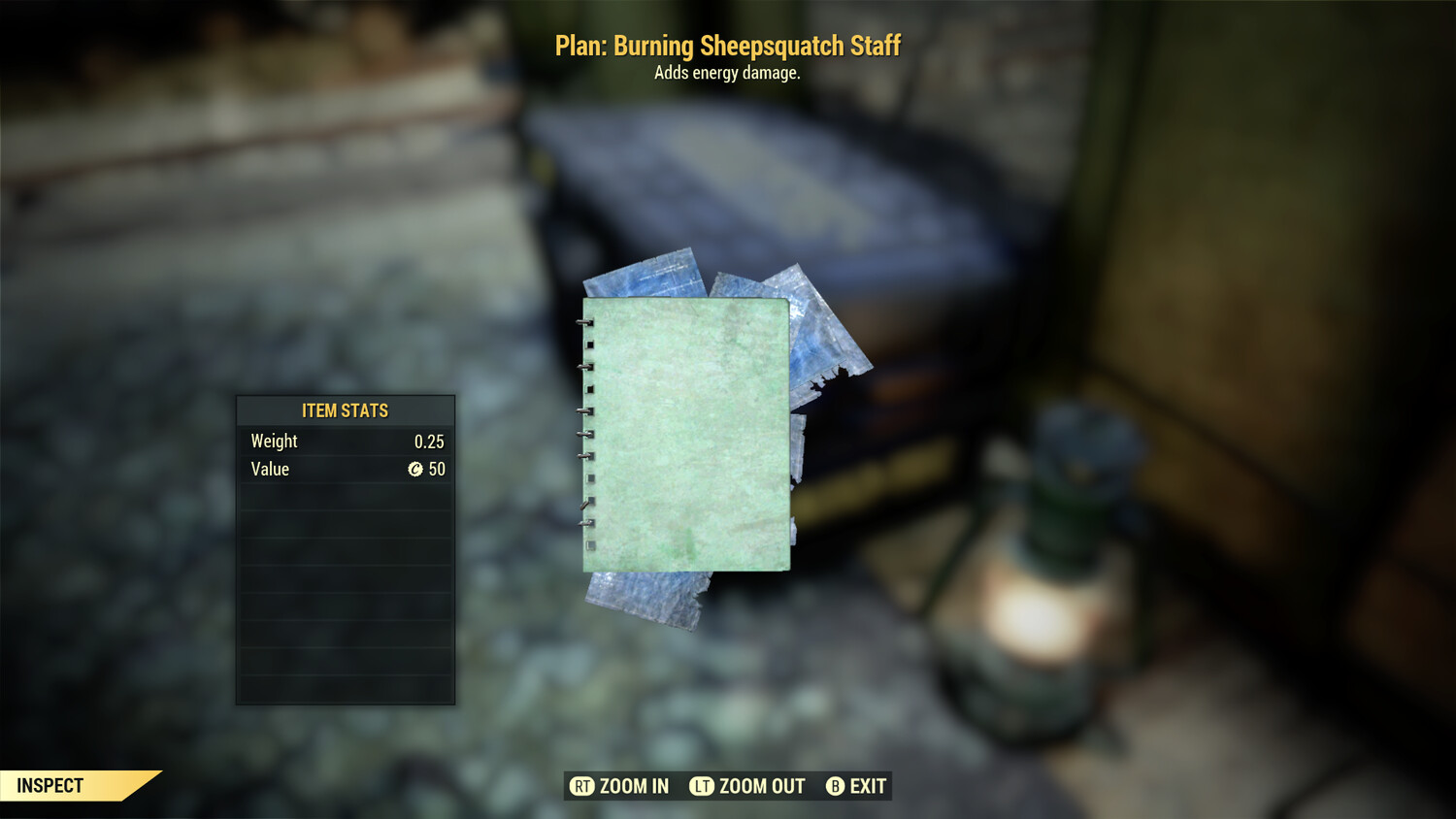 Burning Sheepsquatch Staff