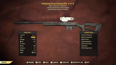 Instigating Explosive 250 Hunting Rifle