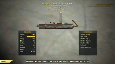 Instigating Explosive 15 Gatling Gun