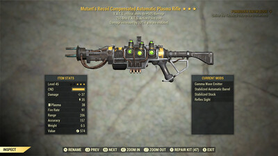 Mutant 50/25 Plasma Rifle