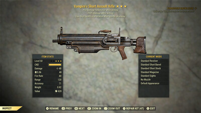 Vampire 10/50 Assault Rifle