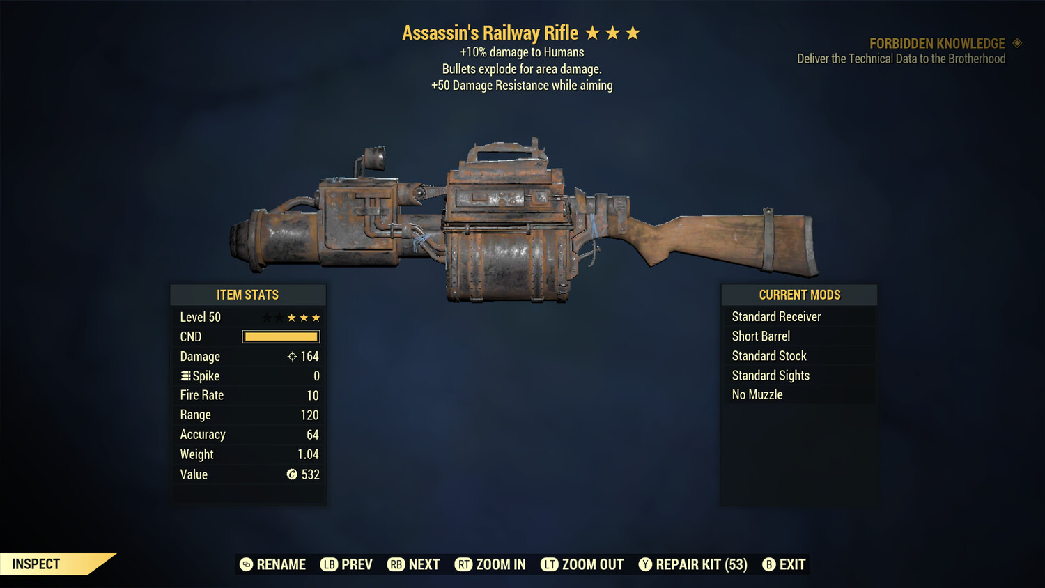 Assassins Explosive 50 Railway Rifle
