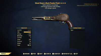 Ghoul Slayers Explosive 250 Black powder Pistol