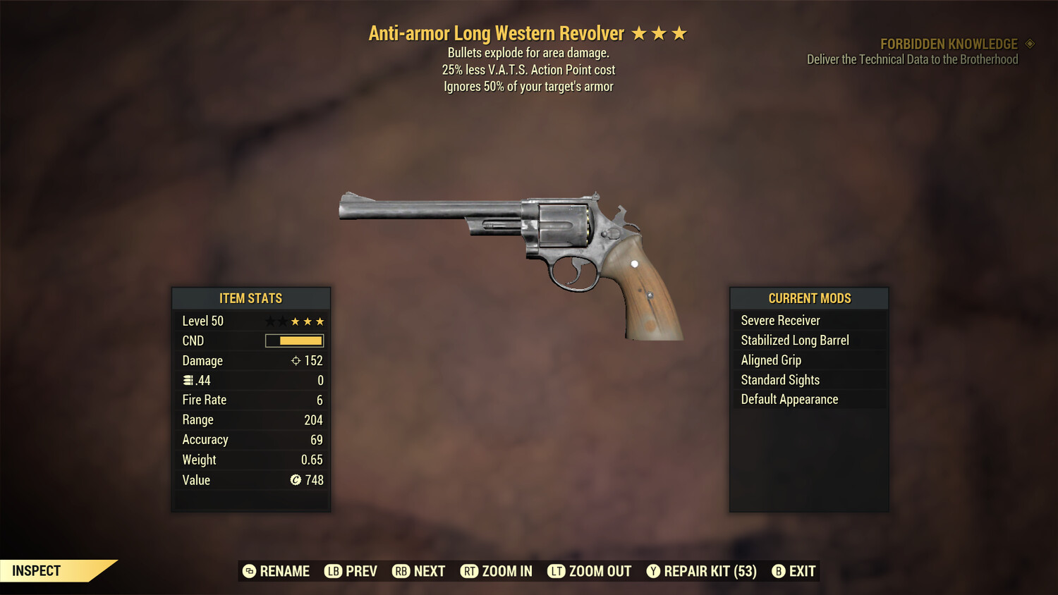Anti Armor Explosive Western Revolver