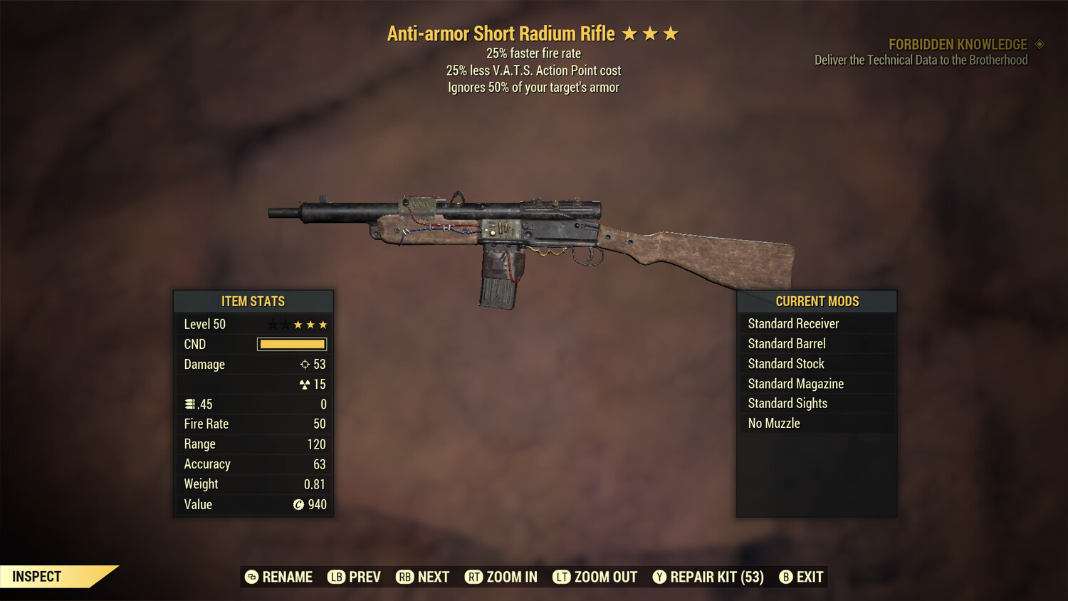 Anti Armor 25/25 Radium Rifle