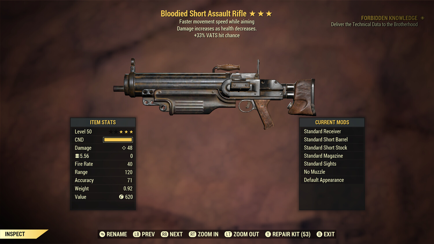 Bloodied 33/FMS Assault Rifle