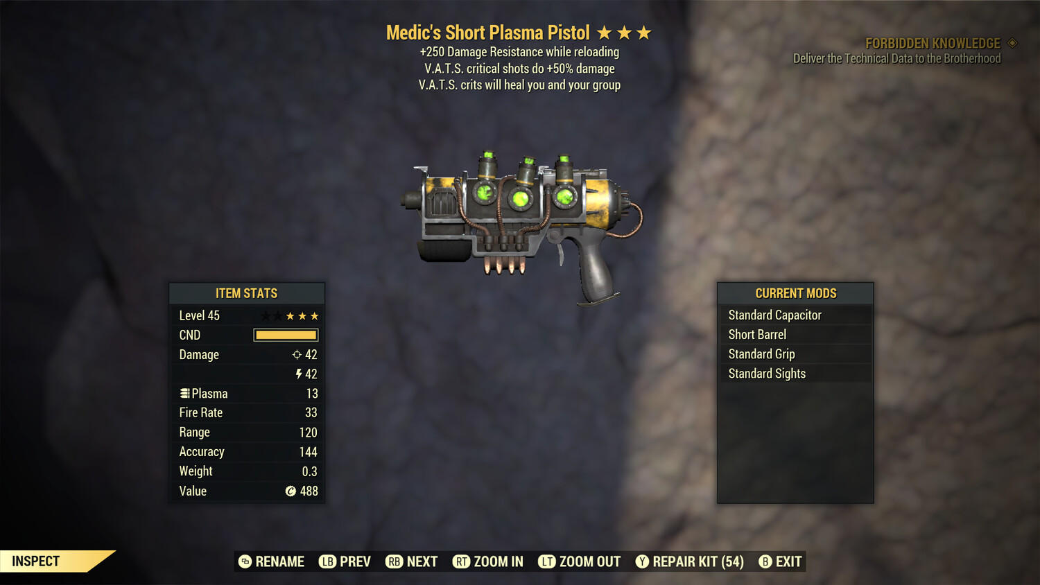 Medics 50/250 Plasma Pistol