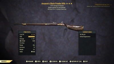 Assassins Explosive 25 Black Powder Rifle