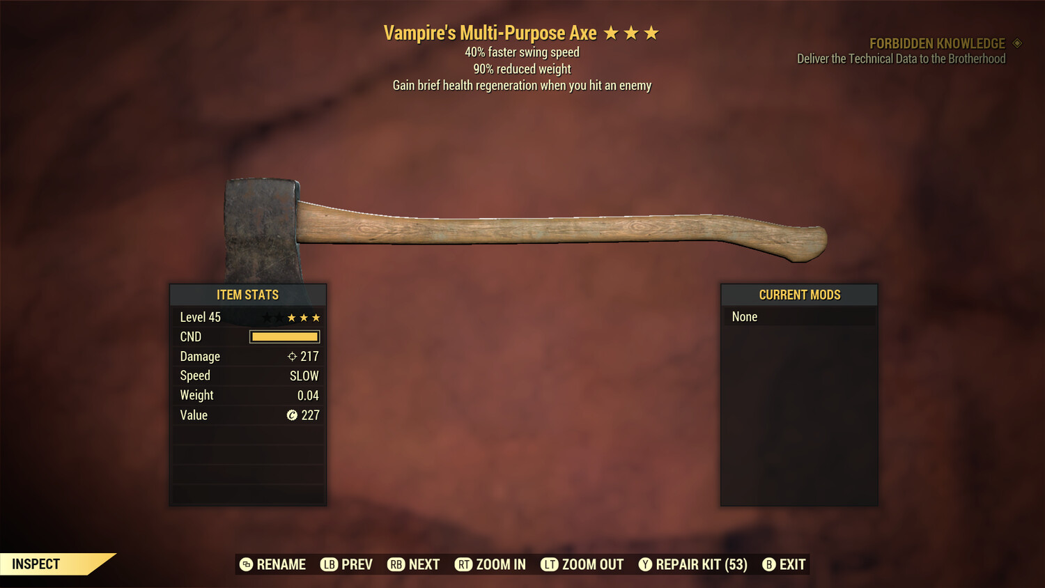 Vampire SS Axe
