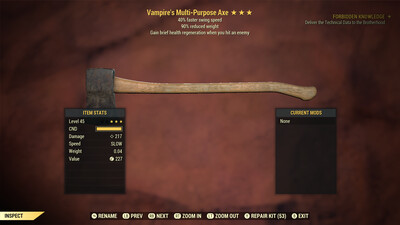Vampire SS Axe