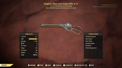 Vampire 50 Lever Action