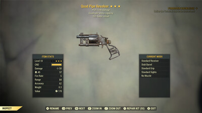 Quad 50/15 Pipe Revolver