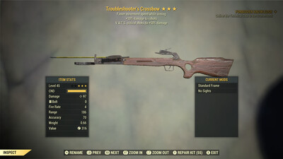 Troubleshooters 50/FMS Crossbow