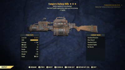 Vampire Explosive 1A Railway Rifle