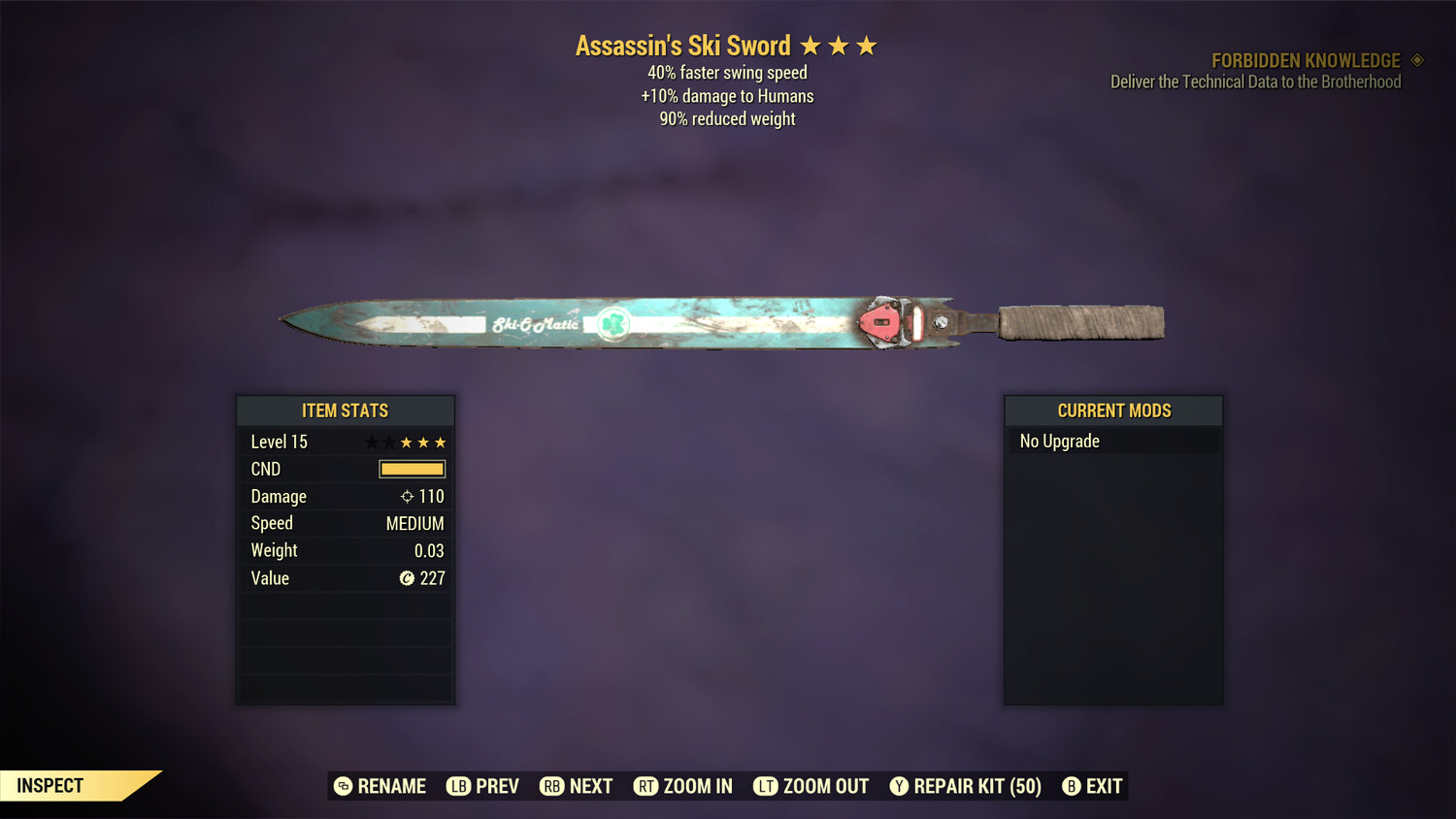 Assassins SS 90 Ski Sword