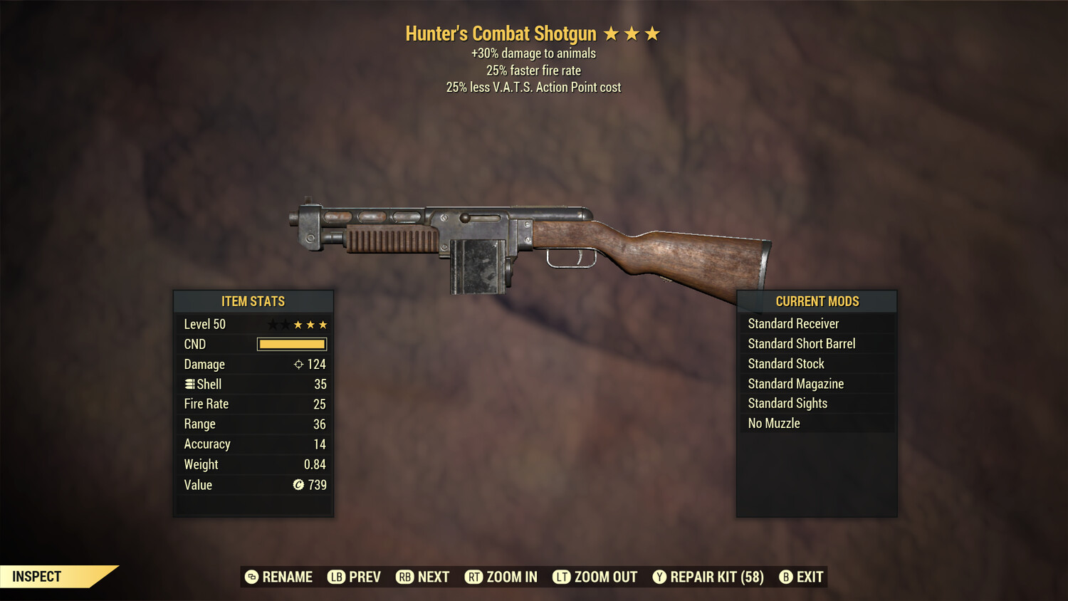 Hunters 25/25 Combat Shotgun