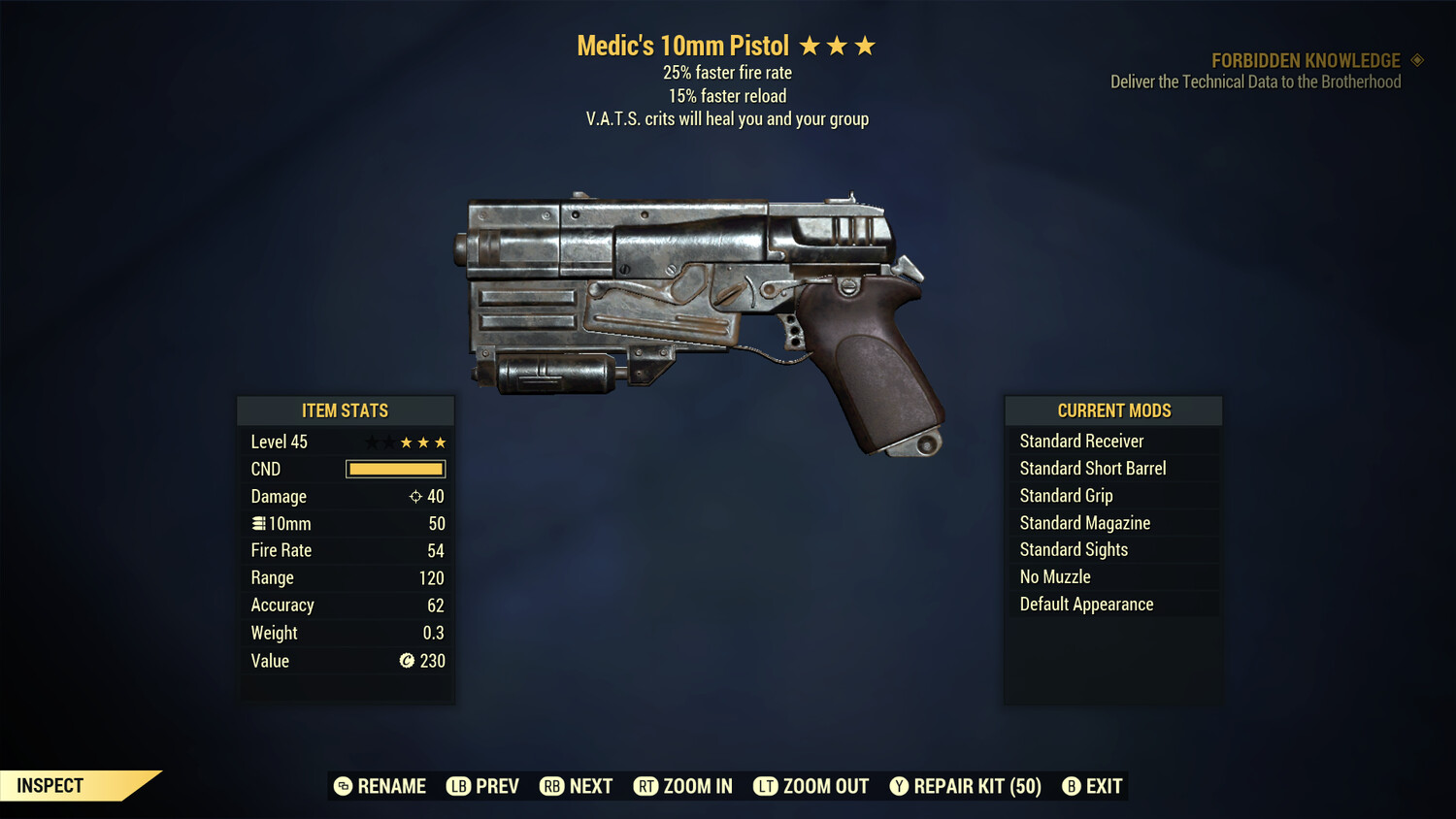 Medic 25/15 10mm Pistol