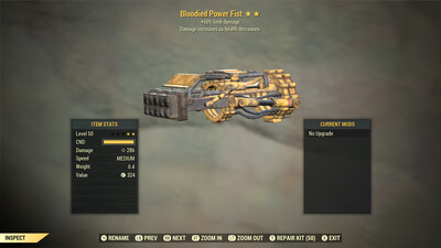 Bloodied 50 Power Fist