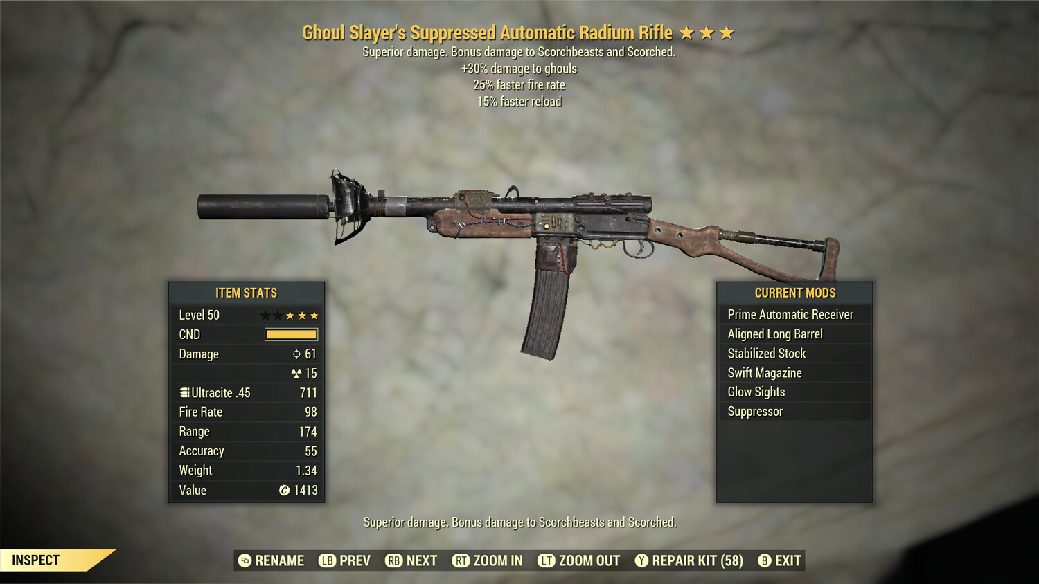 Ghoul Slayers 25/15 Radium Rifle