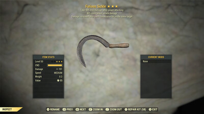 Furious 40/40 Sickle