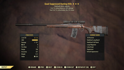 Quad 50/15 Hunting Rifle