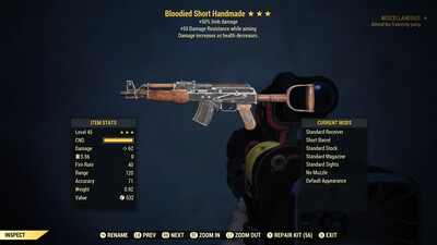 Bloodied 50L/50 Handmade