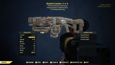 Bloodied 10/50 Cryolator